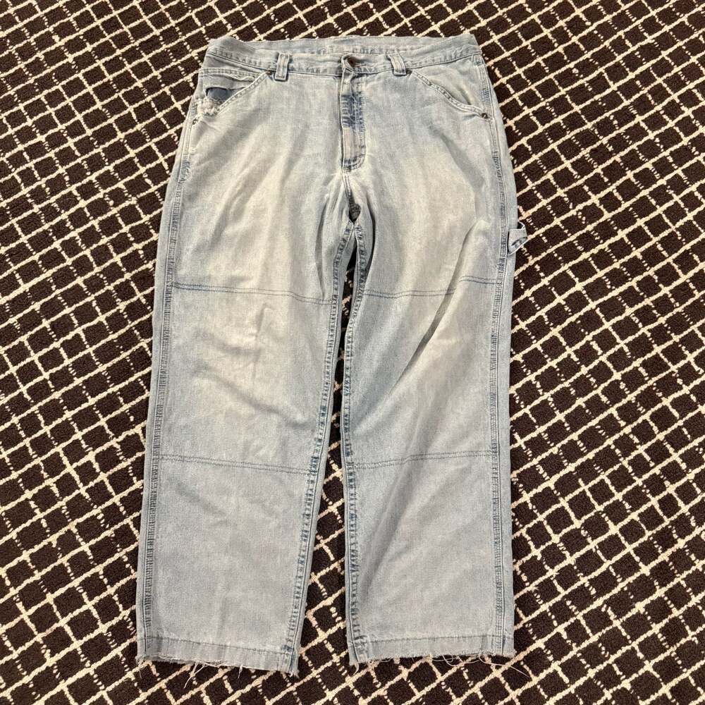 Lee Dungarees Light Wash Denim Carpenter Jeans